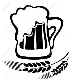 Beer Mugs Clipart Black And White images | Brews & Brushes ...