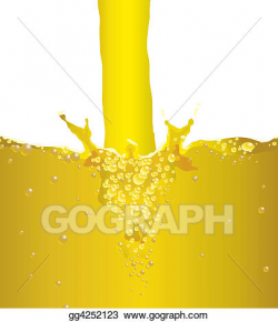 Clipart - Bubble splash beer. Stock Illustration gg4252123 - GoGraph