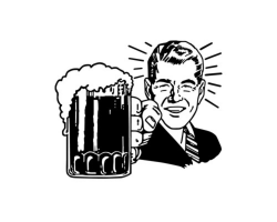 Unique Beer Clipart Black and White Design - Digital Clipart Collection