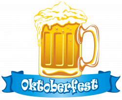 Oktoberfest Banner with Beer PNG Clipart Image | Gallery ...