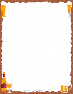 Printable beer border. Use the border in Microsoft Word or other ...