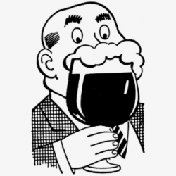 Beer, Drink, Drinking, Foam, Glass, Man - Retro Beer Png ...