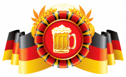 Oktoberfest Decor German Flag with Wheat and Beer PNG Image ...