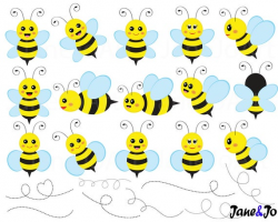 62 Bee Clipart , bees Clipart, Honey bees clip art , Bee cliparts ,  honeycomb,bee hive clipart,honey clipart,bee digital paper,bee image