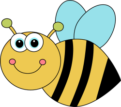 Cute Cartoon Bee Clip Art Image - cute cartoon bee with big eyes ...