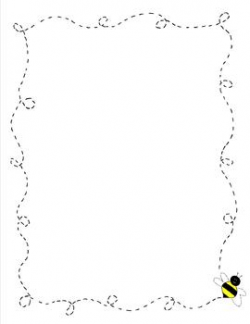 Border Paper {Yellow Doodle Bee Design} by Mrs Doring | TpT