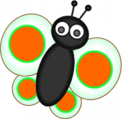 Free Cute Clipart: Insect clipart - butterflies ,ladybird, bumble bee