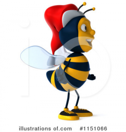 Christmas Bee Clipart #1151066 - Illustration by Julos