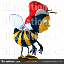 Christmas Bee Clipart #1151065 - Illustration by Julos