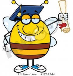 Bees clipart graduation - Pencil and in color bees clipart graduation
