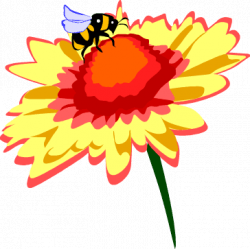 Bee Pollination Clipart