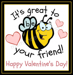 Bee Valentines {Free Printable}