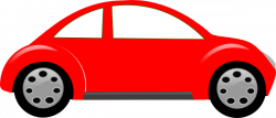 Red Cartoon Car Clipart