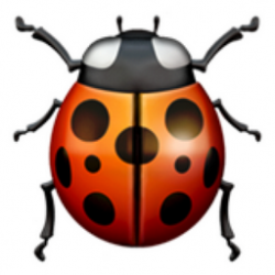 Lady Beetle Emoji (U+1F41E)