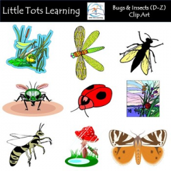Bugs & Insects Clip Art (D-Z) - Commercial Use by Little Tots Learning