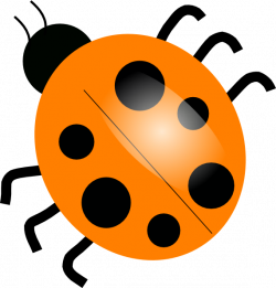 Orange Ladybugs Clip Art at Clker.com - vector clip art online ...
