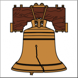 Clip Art: Liberty Bell Color I abcteach.com | abcteach