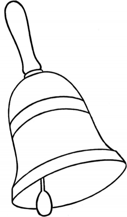 Christmas Hand Bell Coloring Page | Kids Coloring Pages | Pinterest ...