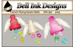 French Flying Easter Bells Clipart | Filing, French classroom and Artist