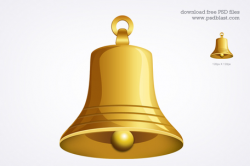 Gold bell icon (PSD) | Clipart Panda - Free Clipart Images