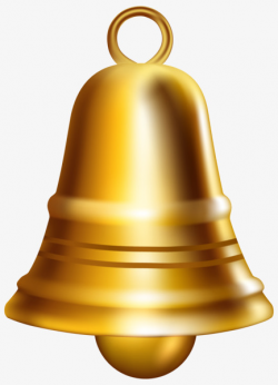 Gold-painted Bell, Golden, Hand Painted, Christmas Bells PNG Image ...