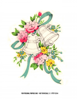 Free Vintage Wedding Bell Clip Art with Lori Hairston! - Free Pretty ...
