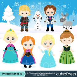 20 best Disney Princess Clipart, DIY Birthday Party decorations ...