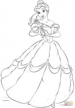 Belle coloring page | Free Printable Coloring Pages