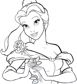 How to Draw Belle from Beauty and the Beast Step by Step Tutorial ...