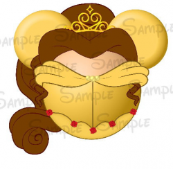 Belle Beauty and the Beast inspired Character DIGITAL Mickey