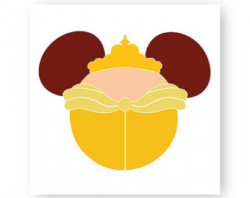Disney, Beauty, Belle, Princess, Icon, Minnie, Mickey, Mouse, Head ...