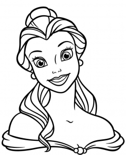 Face Of Princess Belle Coloring Pages | Kids Coloring Pages ...