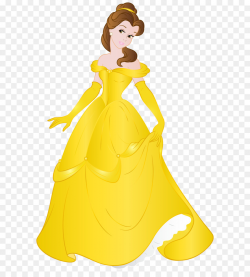 Woman Gown Cartoon Design Illustration - Belle Princess Free Clip ...