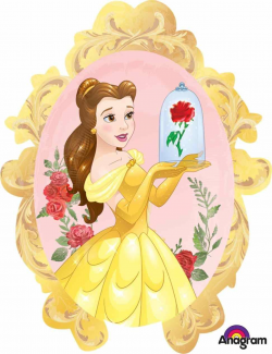 Mirror beauty and the beast belle clipart shaped balloon perfect ...