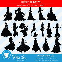 50% OFF SALE Disney Princess Silhouettes Princess Silhouette