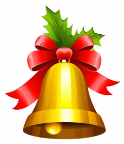Christmas Golden Bells PNG Clip Art Image | Christmas Red Bow and ...