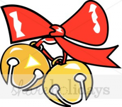 Jingle Bells with Red Bow | Christmas Bells Clipart