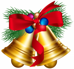 Christmas Bells with Christmas Ballls PNG Clipart Image | Gallery ...
