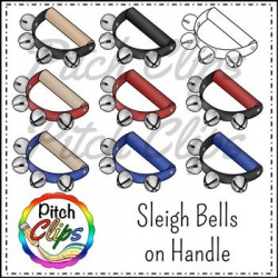 SLEIGH BELLS AND JINGLE BELLS CLIPART (CLIP ART) - COMMERCIAL USE ...