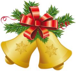 Christmas bells with holly clip art large | Clip Art Holiday ...