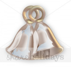 Pair of Silver Bells Clipart | Christmas Bells Clipart