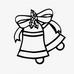 Two bells, Ribbon, Bells, Simple Pen PNG Image and Clipart for Free ...