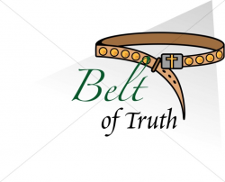 Belt of Truth with Words | Spiritual Battle Word Art