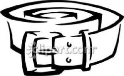 Rolled-Up Black and White Belt | Clipart Panda - Free Clipart Images