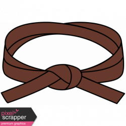 Karate Belt 1 Brown Illustration graphic by Pixel Scrapper | Pixel ...