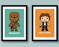 Star Wars Printable Wall Art Chewie We're Home Quote Han