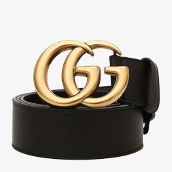 La Sra Gucci G Doble Hebilla De Cinturon De Cuero Placa, Gucci Belt ...
