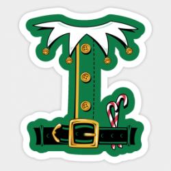 Elf Costume Stickers | TeePublic