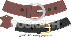 Vector Stock - Leather belt. Clipart Illustration gg57731443 - GoGraph