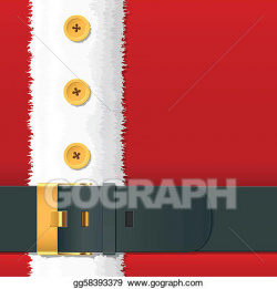 Vector Art - Santa claus costume with belt. Clipart Drawing ...
